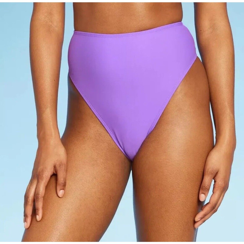 wild fable High-Waist Bikini Bottoms in Lavender Purple